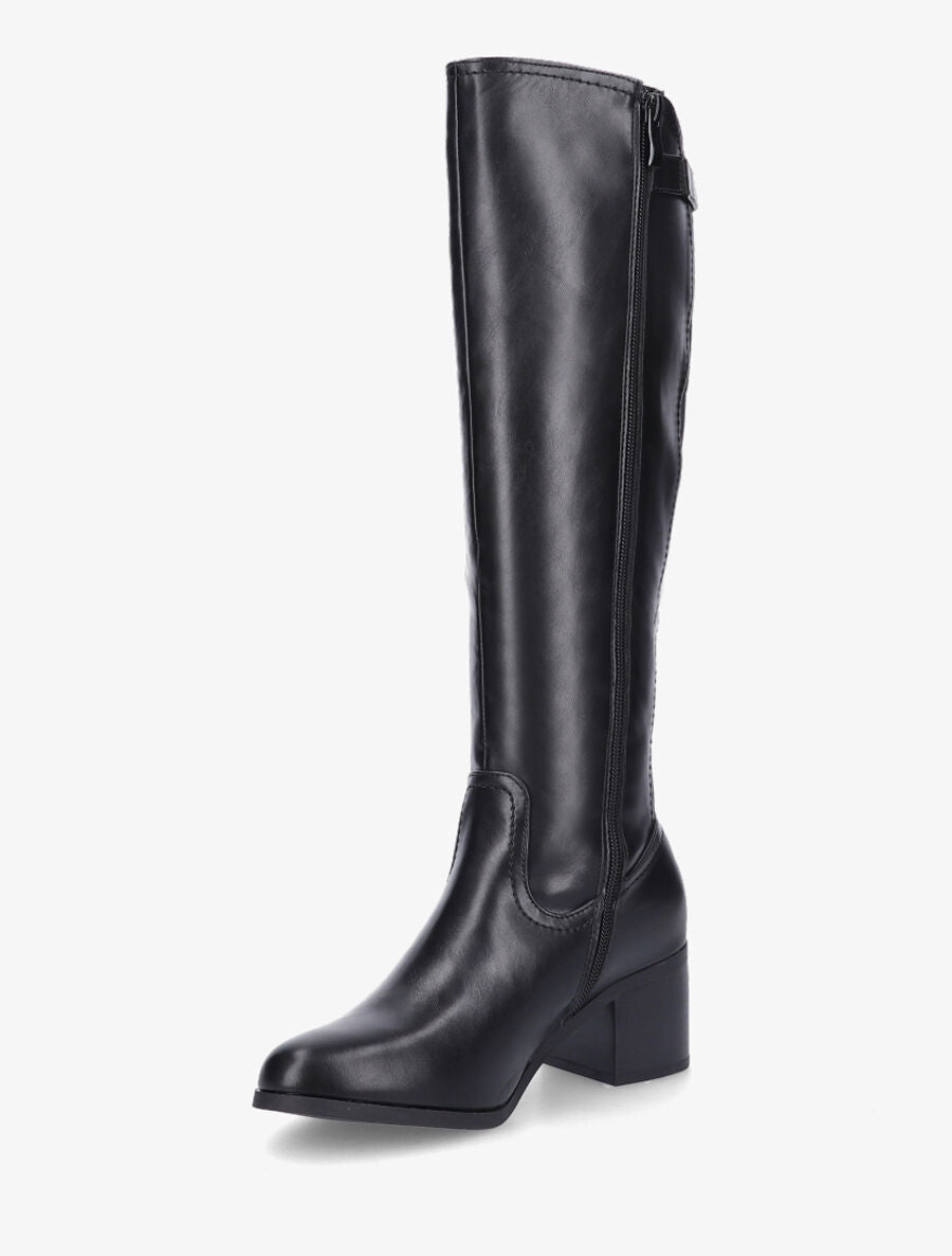 Bottes à contrefort stretch - Noir - 3