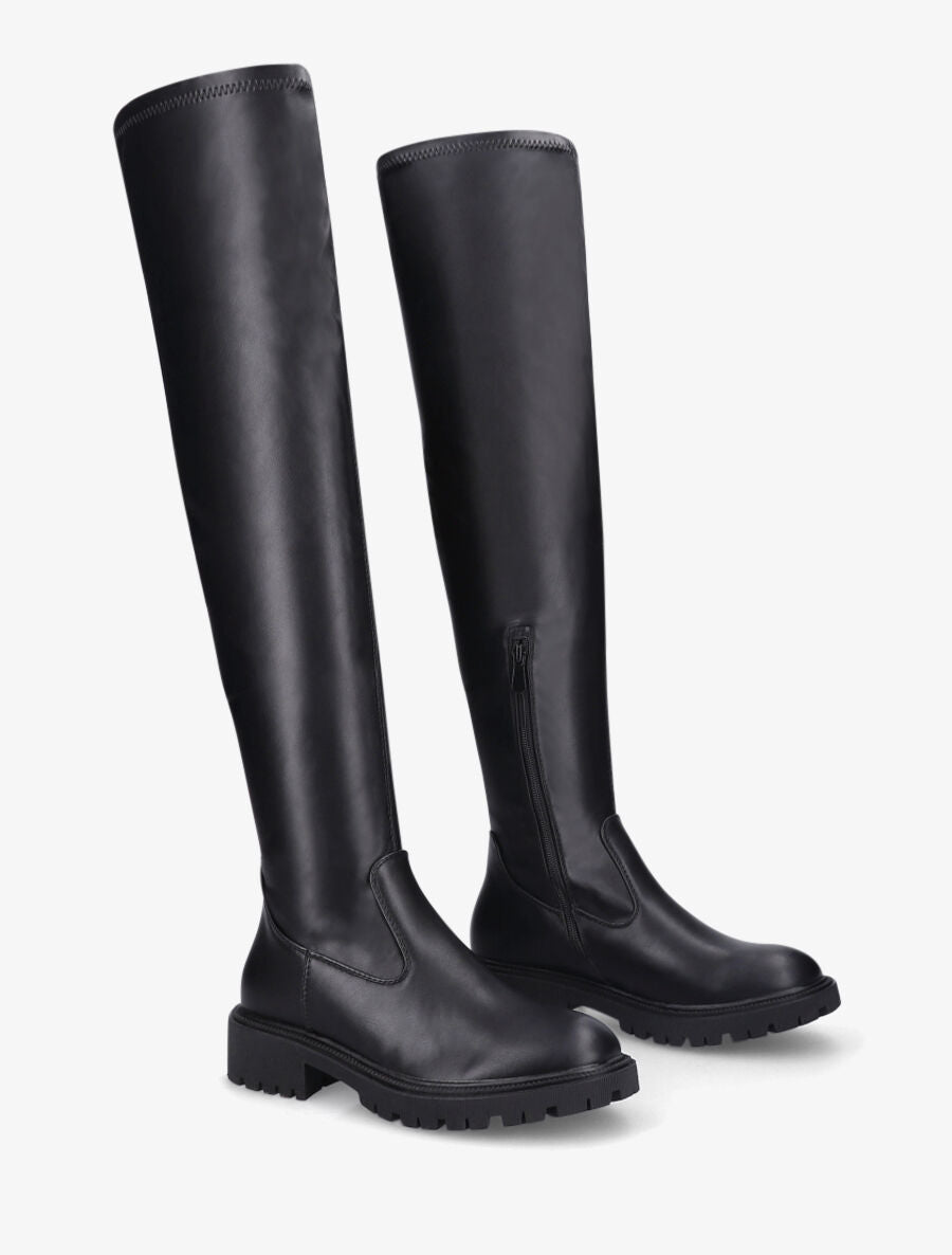 Cuissardes classiques en simili - Noir - 5