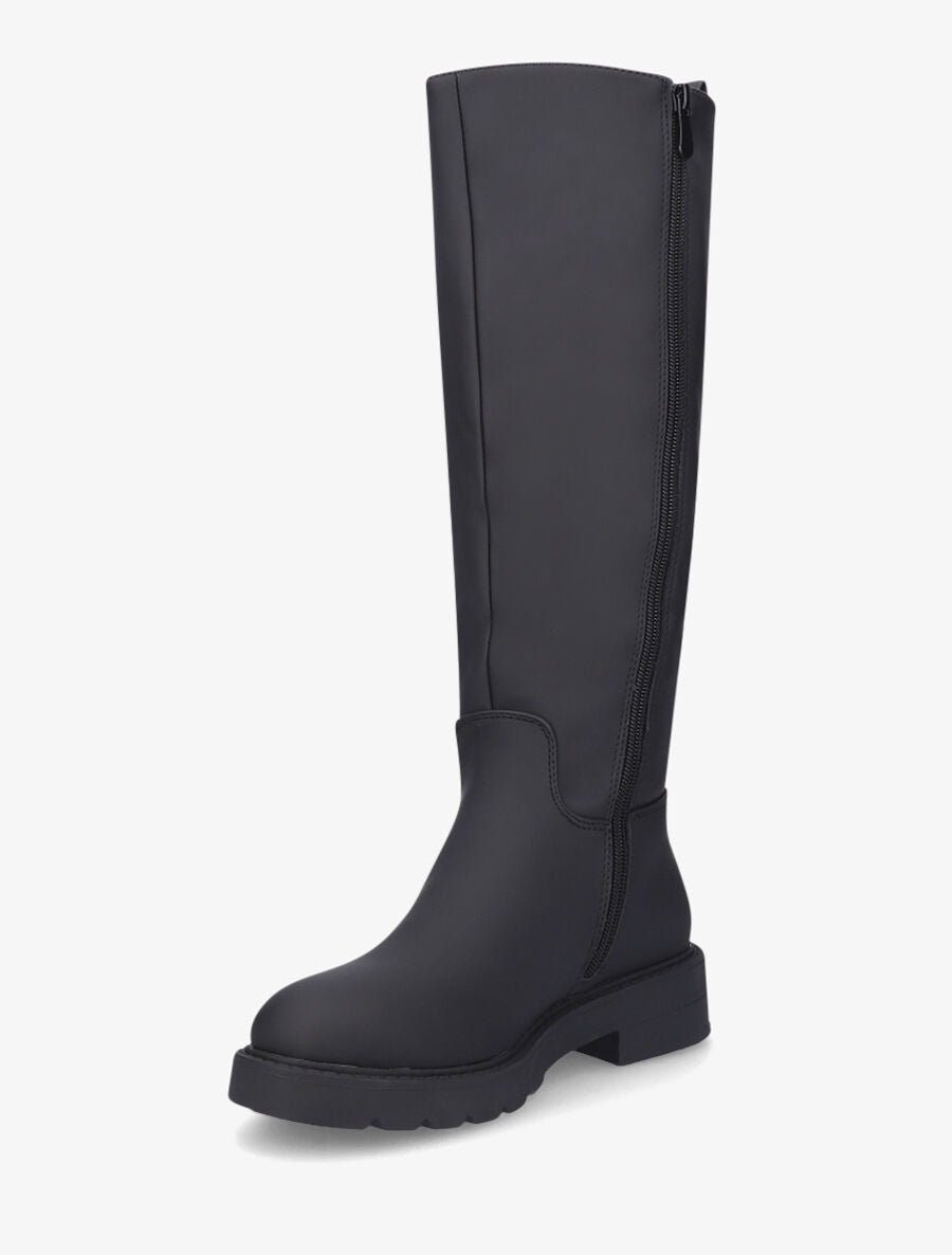 Bottes en simili effet gomme - Noir - 3