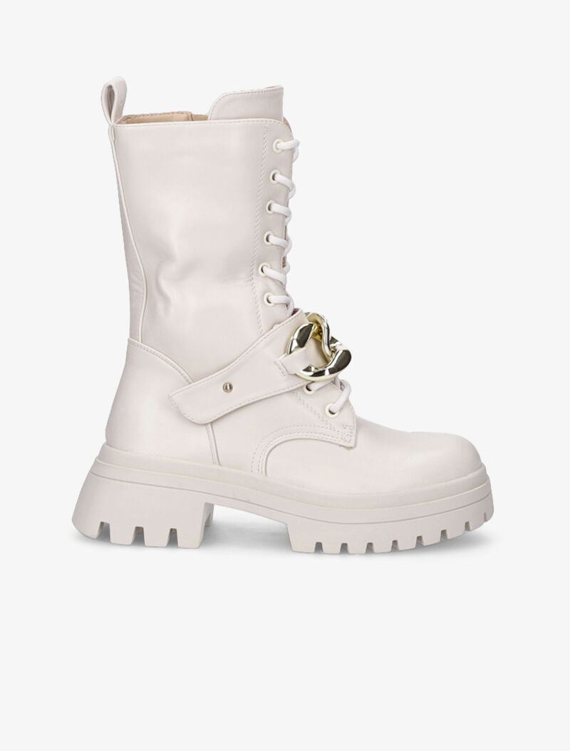 Boots montantes à maillons - Beige - 2