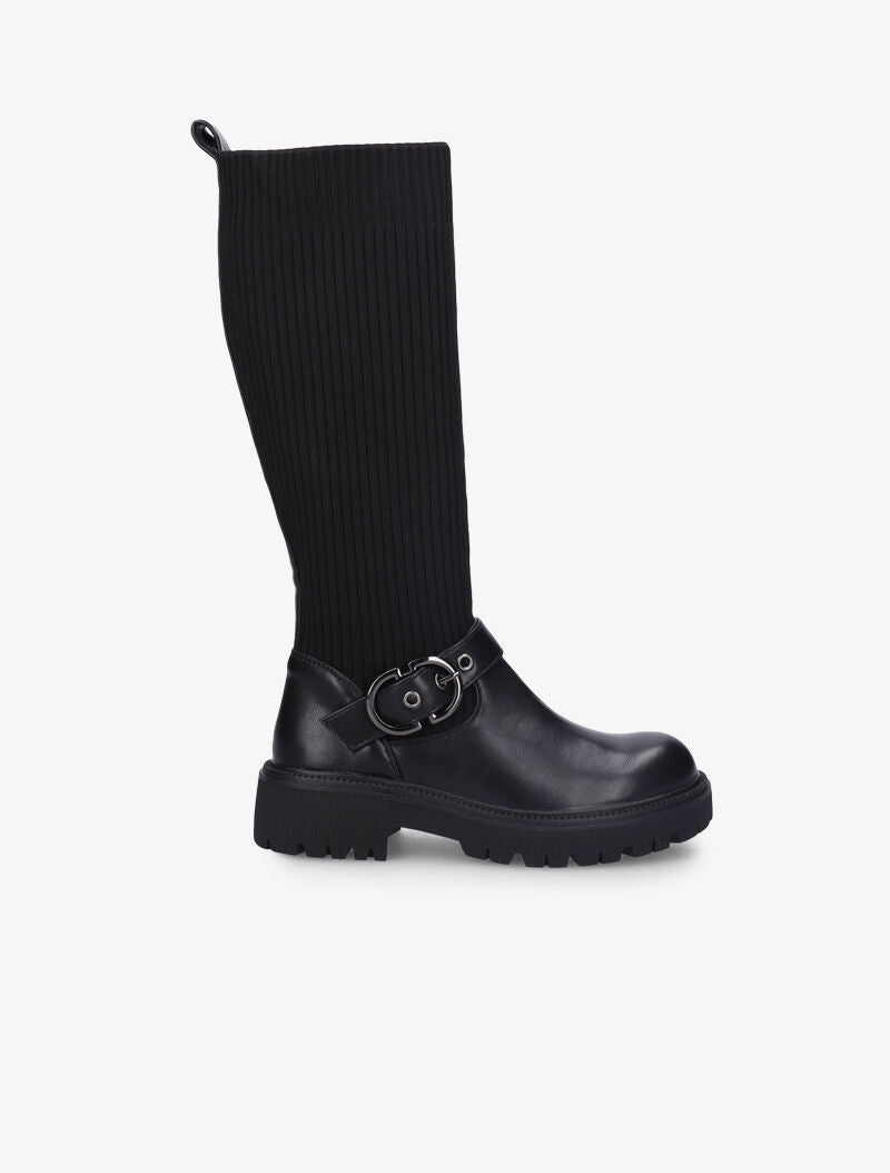 Bottes chaussettes à sangle - Noir - 2