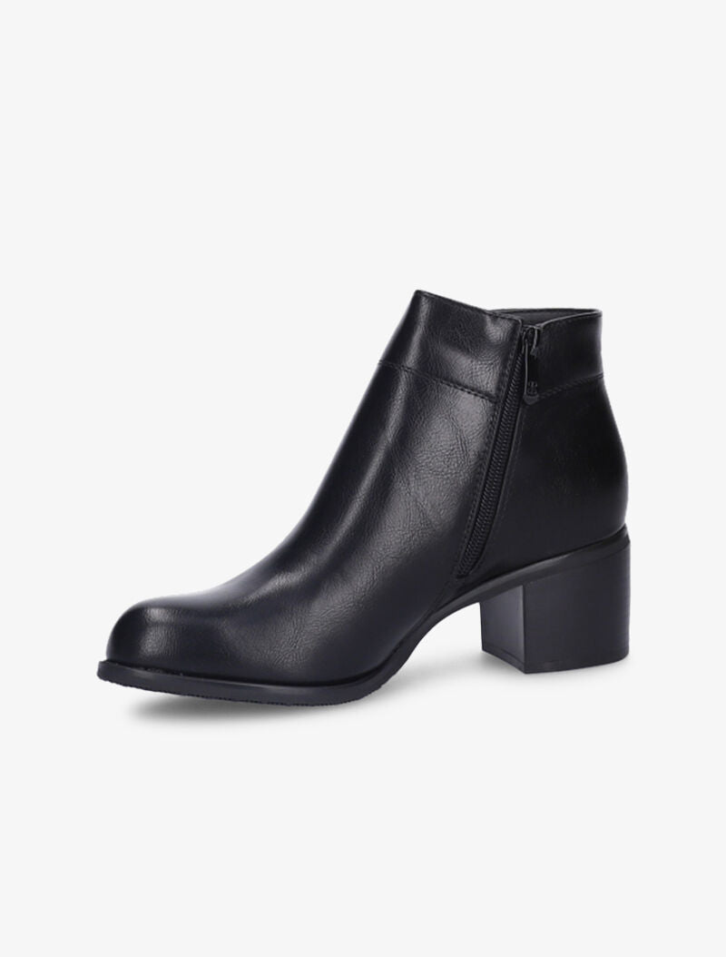 Bottines casual à bouts ronds - Noir - 4