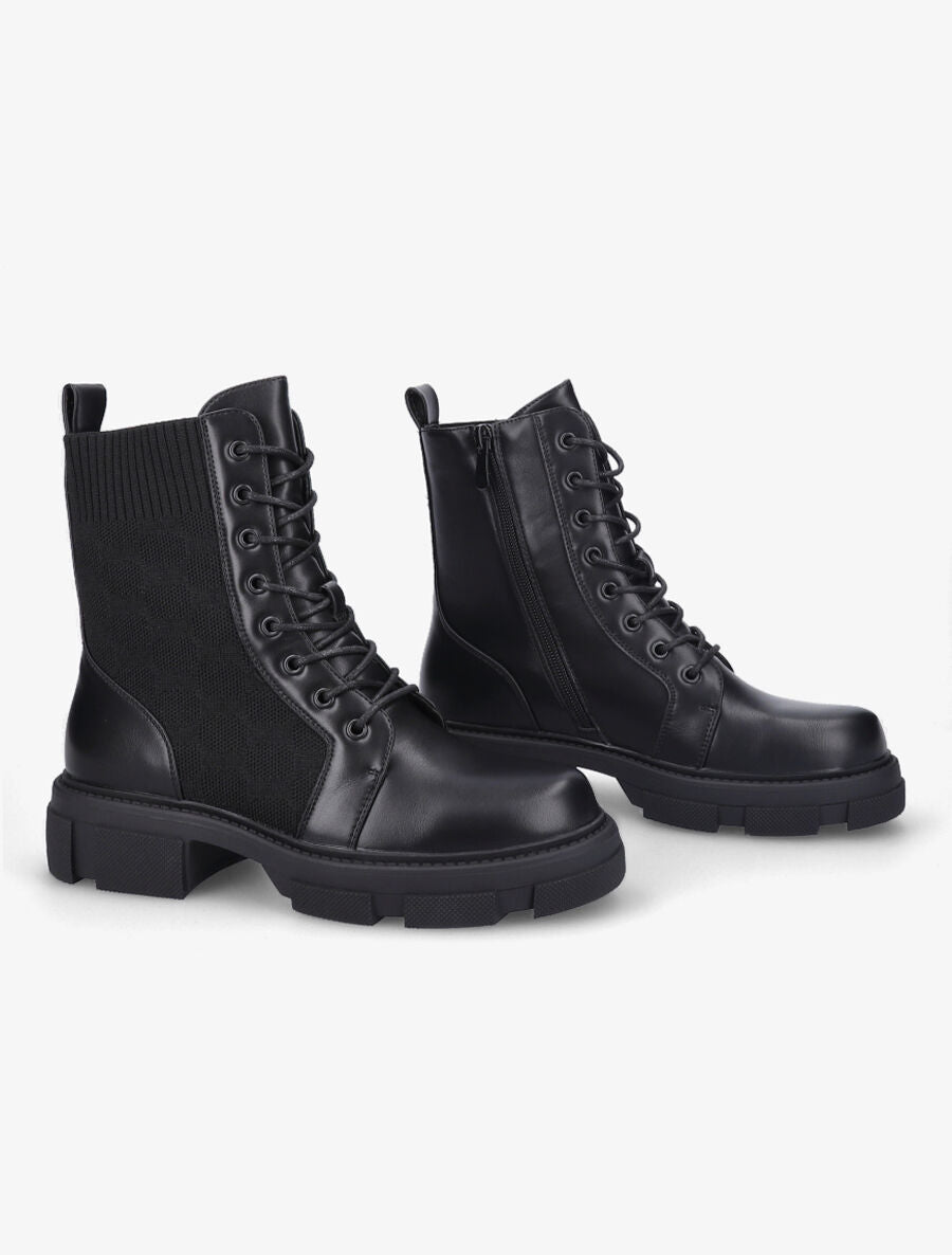 Rangers bi-matière - Noir - 4