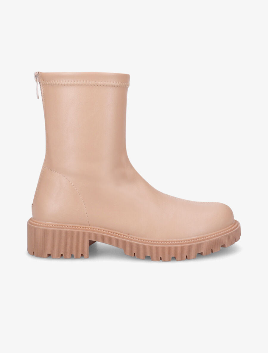 Bottines souples en simili - Beige foncé - 5