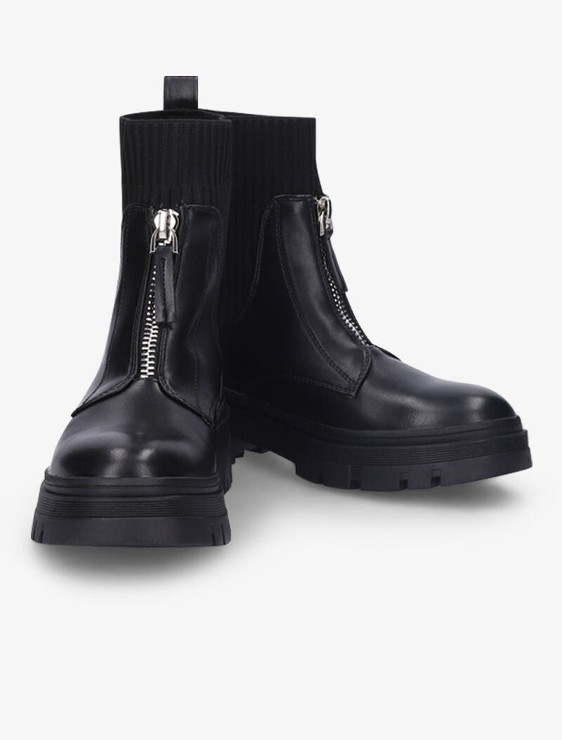 Boots chaussettes à zip - Noir - 5