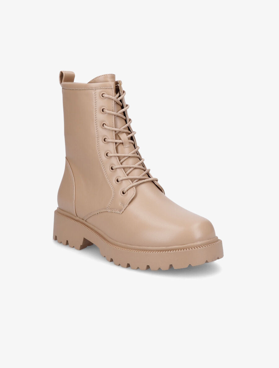 Rangers basique en simili - Beige foncé - 2
