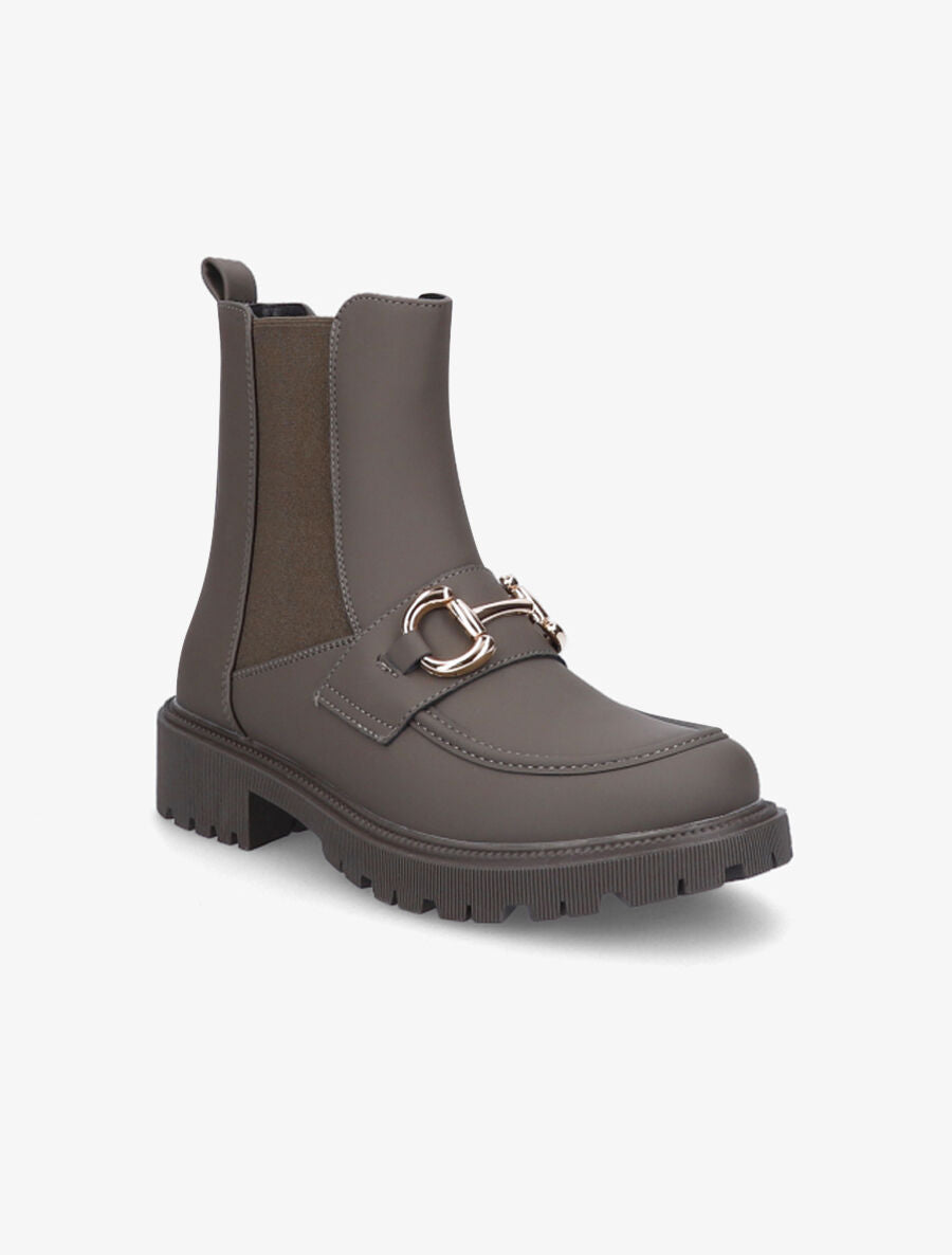 Chelsea boots à boucle fantaisie - Kaki - 2