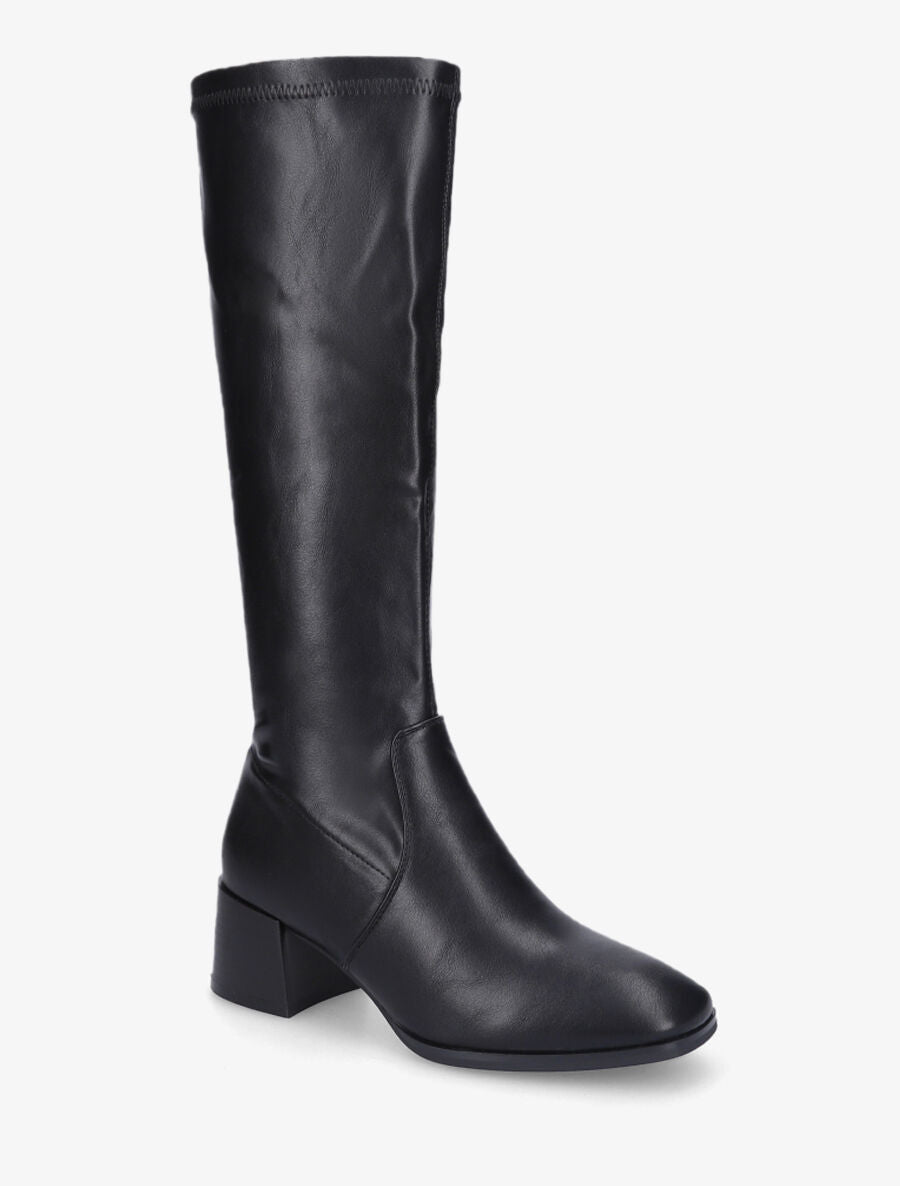 Bottes classiques en simili - Noir - 2