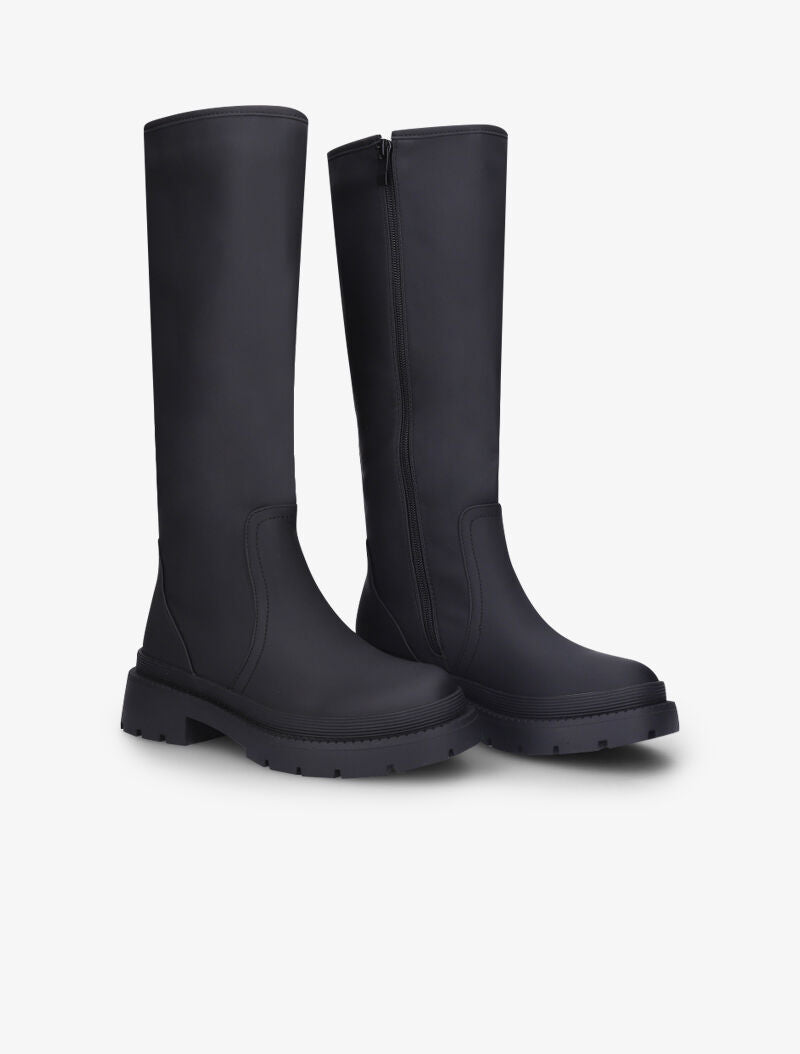 Bottes à plateforme crantée - Noir - 1