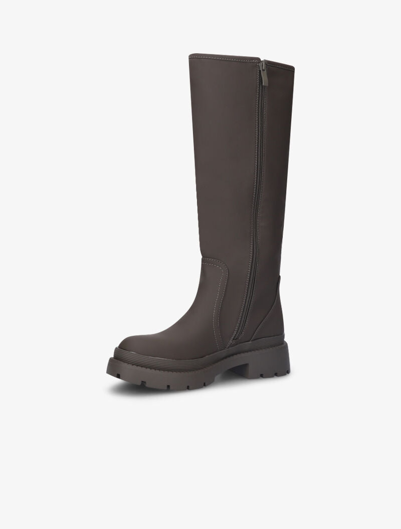 Bottes à plateforme crantée - Kaki - 4