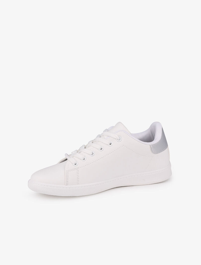 Sneakers à contrefort contrastant - Argent - 3