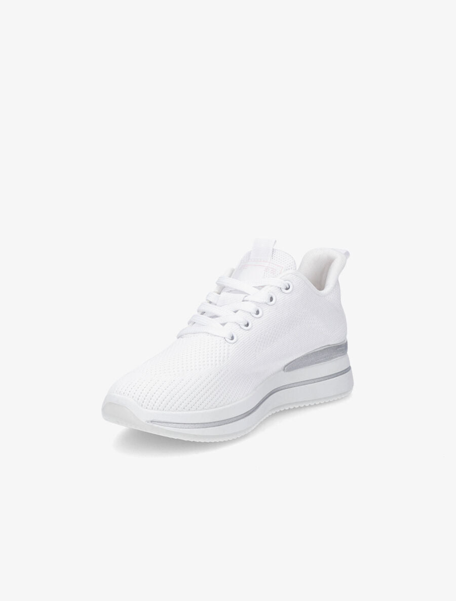 Running en toile bande holographique - Blanc - 3