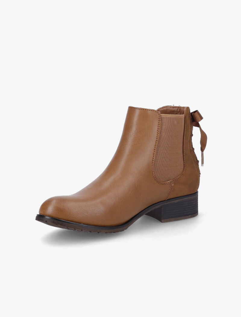 Chelsea boots à contrefort corsage - Camel - 5