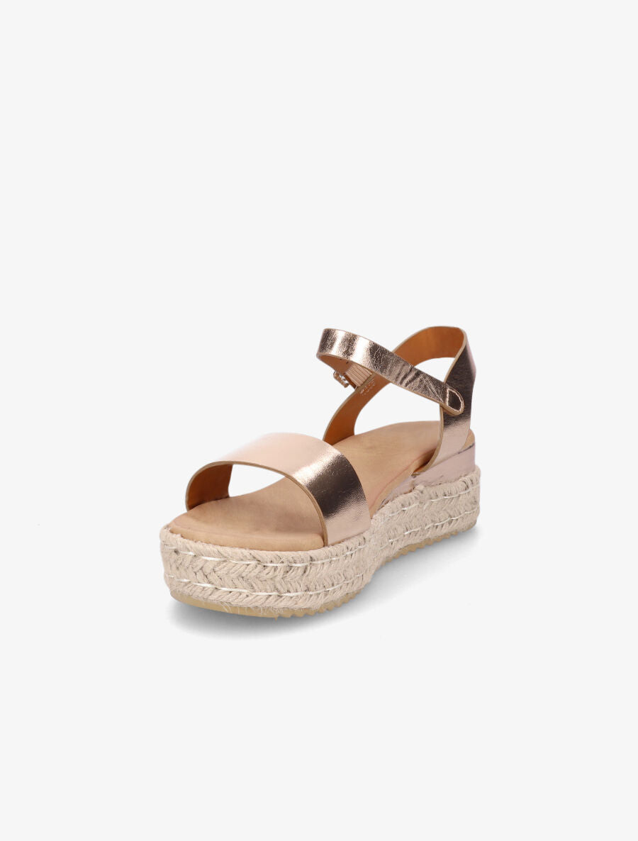 Sandales en simili à plateforme - Rose gold - 3
