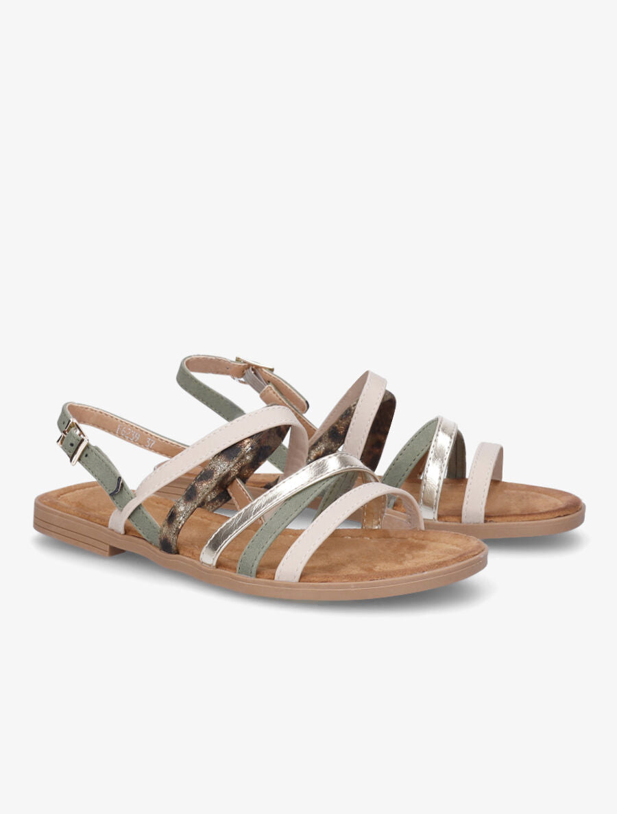 Nu-pieds fantaisies multibrides - Kaki - 5