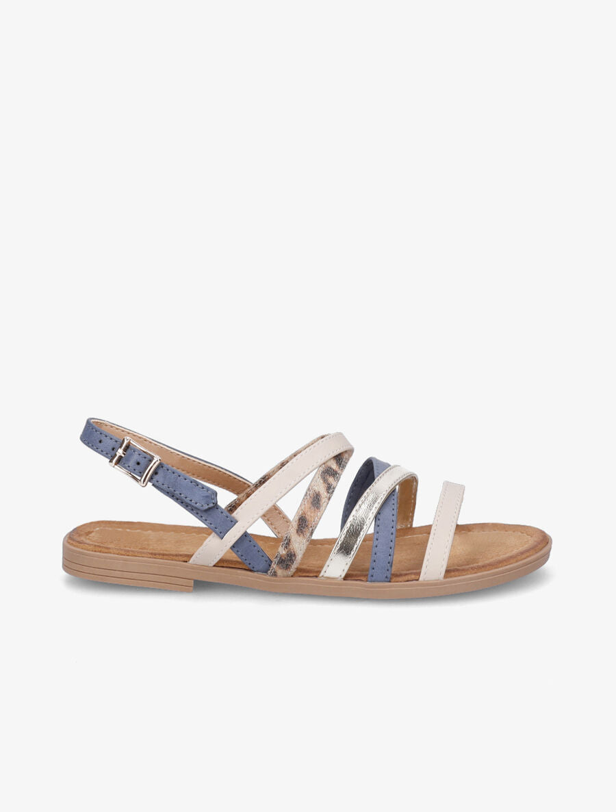 Nu-pieds fantaisies multibrides - Bleu - 6