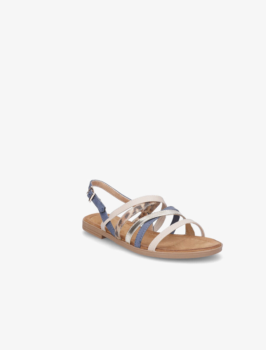 Nu-pieds fantaisies multibrides - Bleu - 3