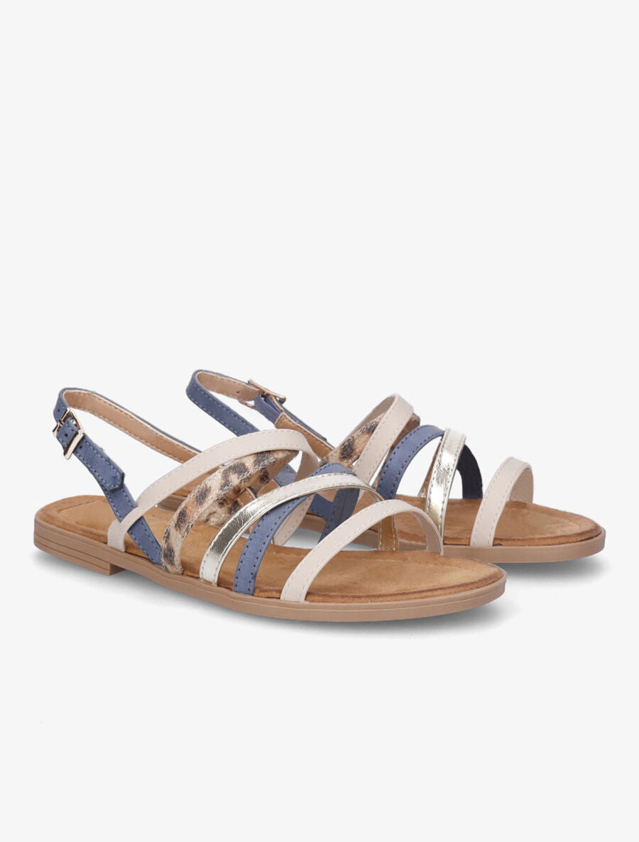 Nu-pieds fantaisies multibrides - Bleu - 5