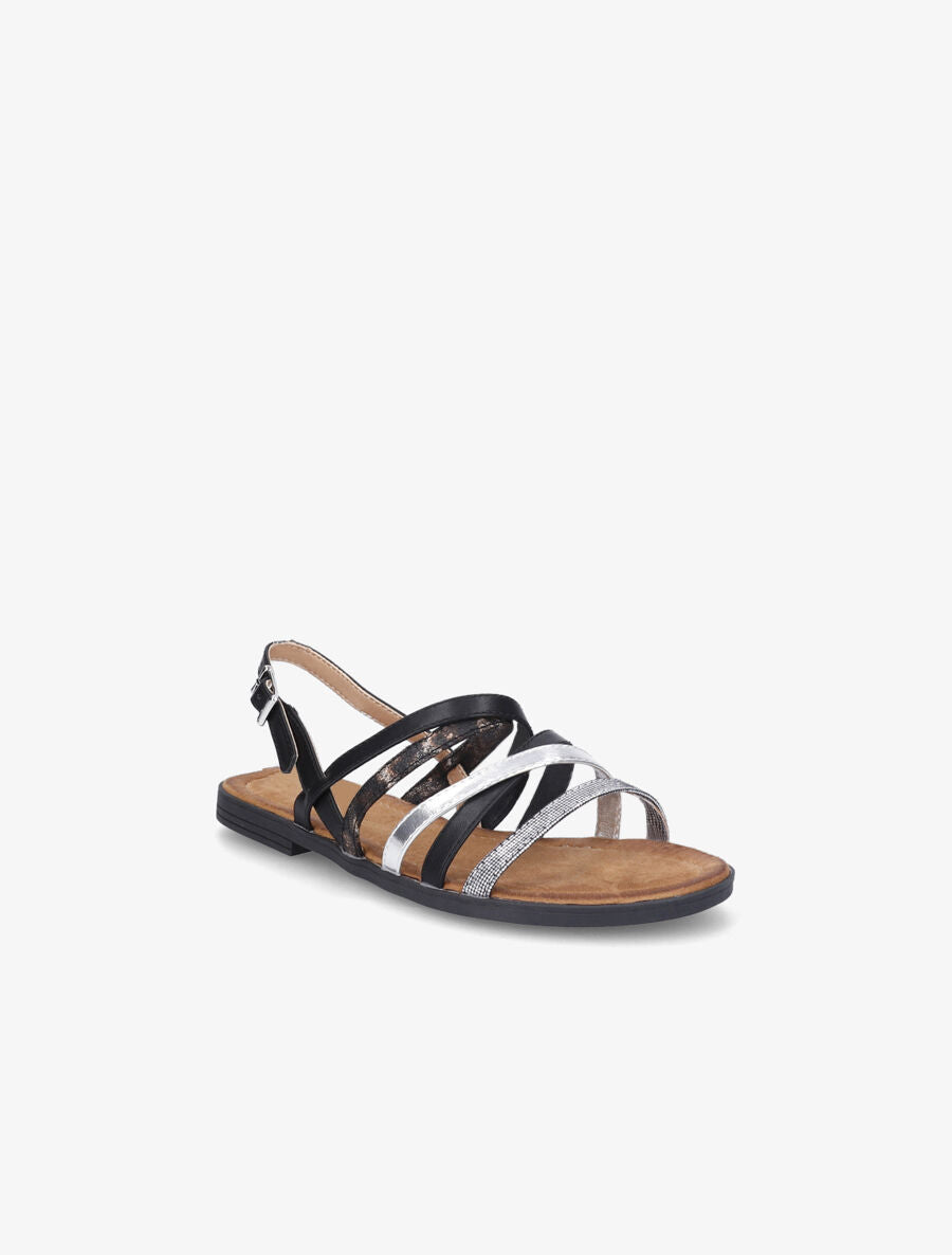 Nu-pieds fantaisies multibrides - Noir - 2