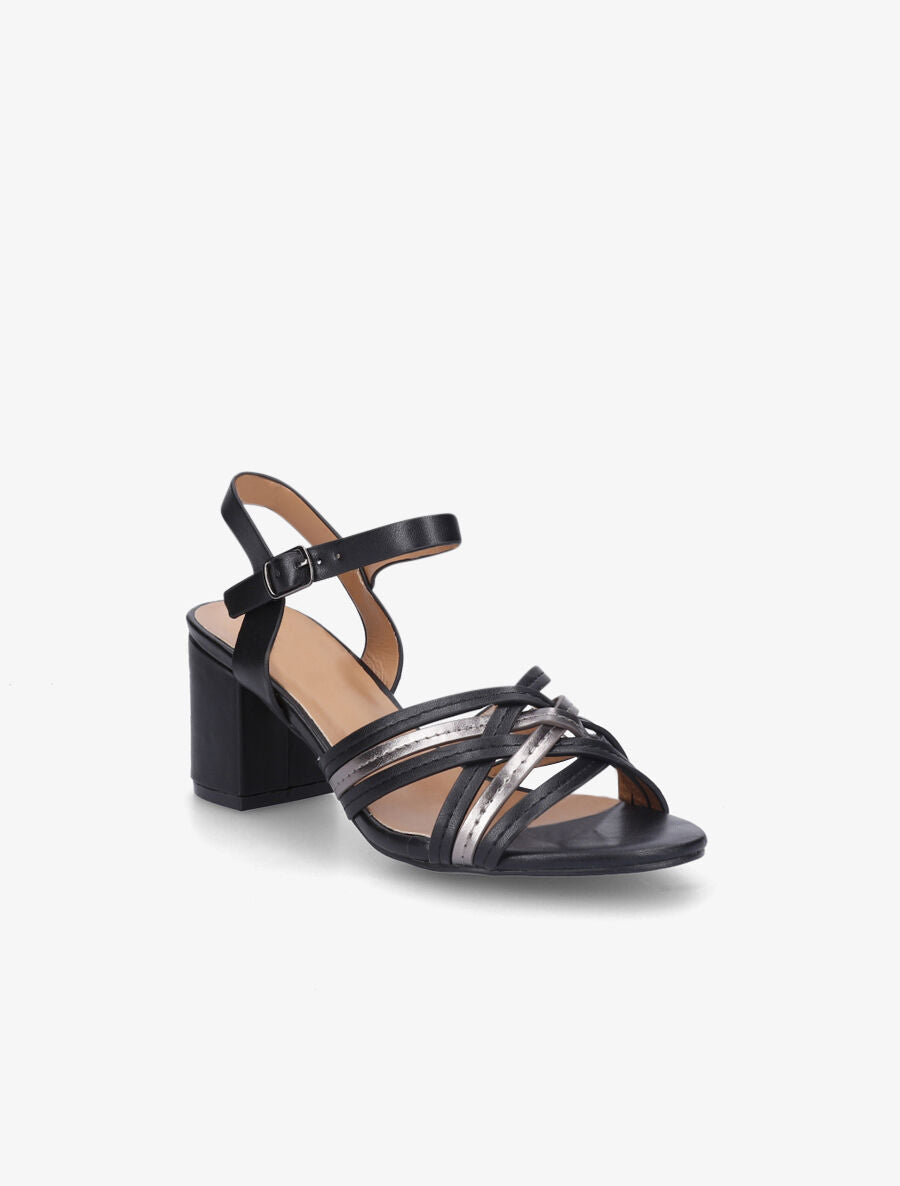 Sandales mi-hautes multibrides - Noir - 2