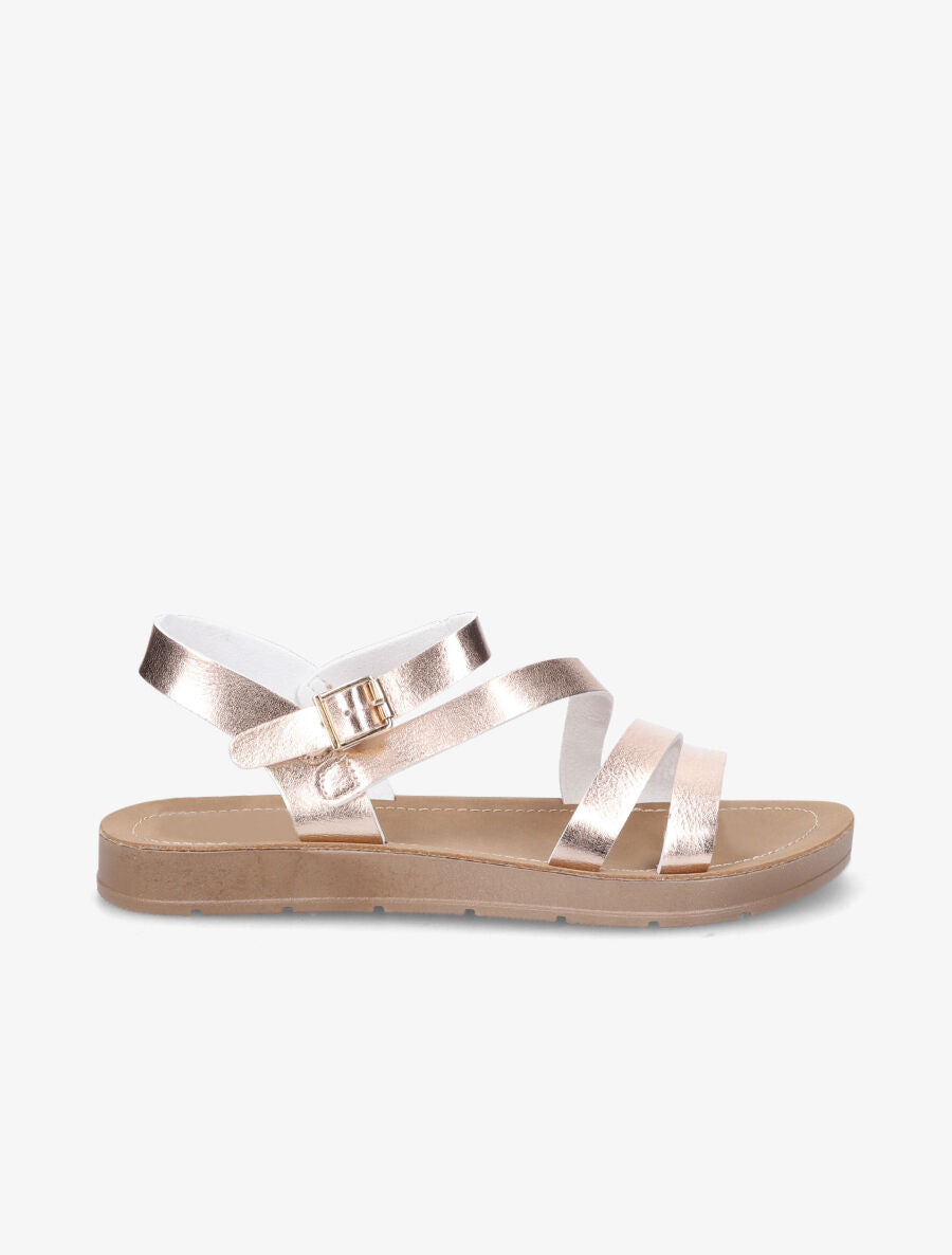 Nu-pieds en simili - Rose gold - 5