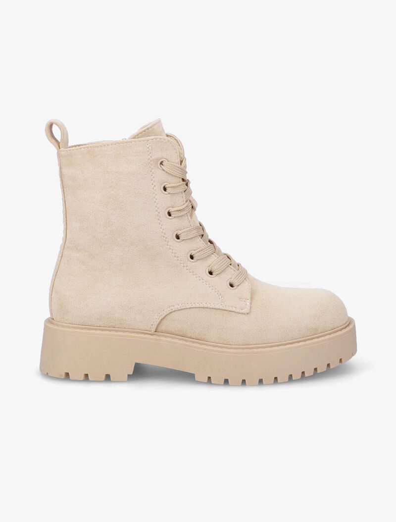 Rangers en suédine à semelles crantées - Beige - 2