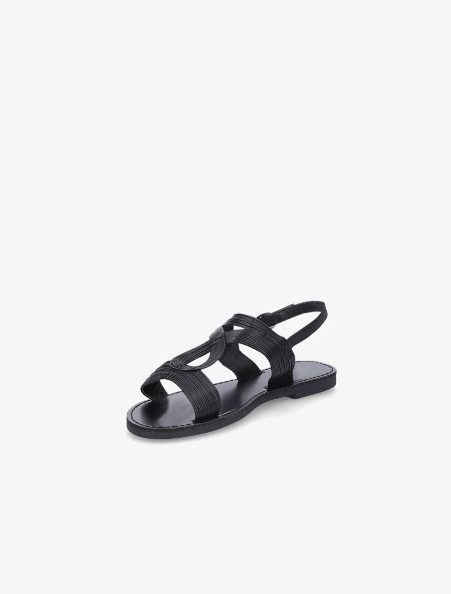 Nu-pieds fantaisies en simili - Noir - 3