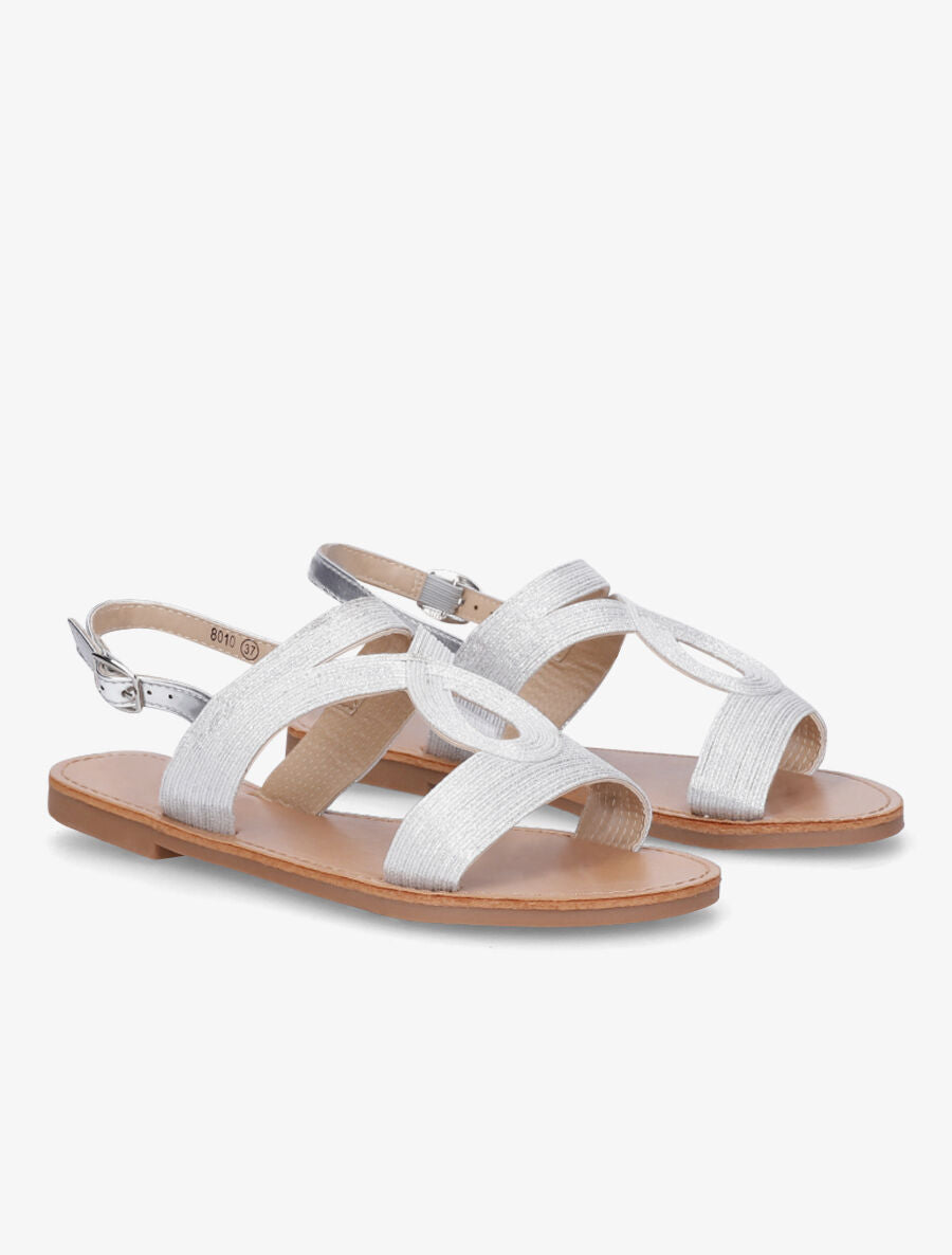 Nu-pieds fantaisies en simili - Argent - 4
