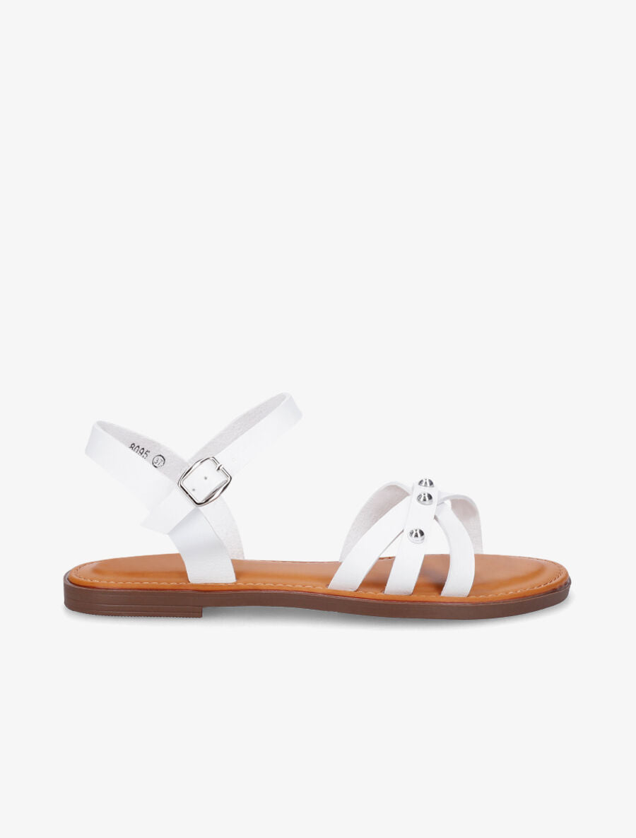 Nu-pieds à clous - Blanc - 1
