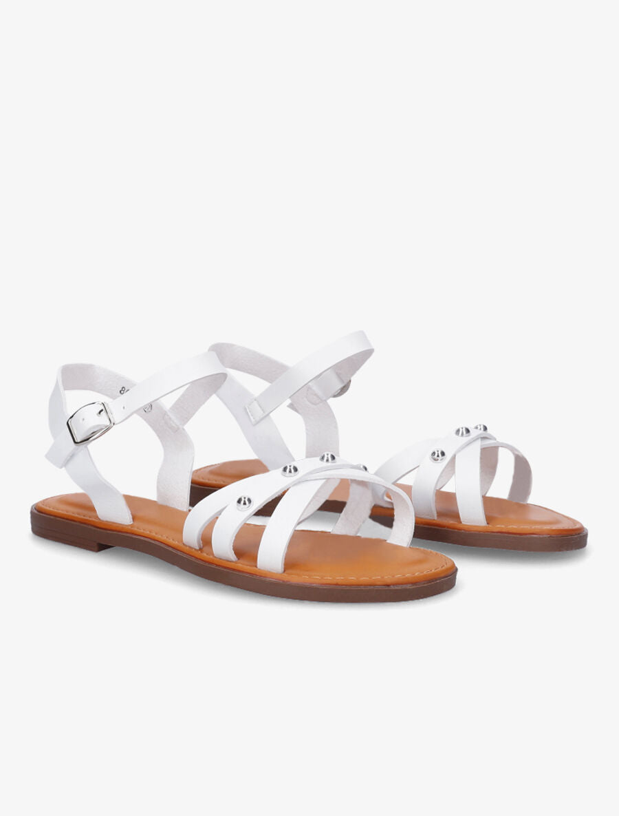 Nu-pieds à clous - Blanc - 4