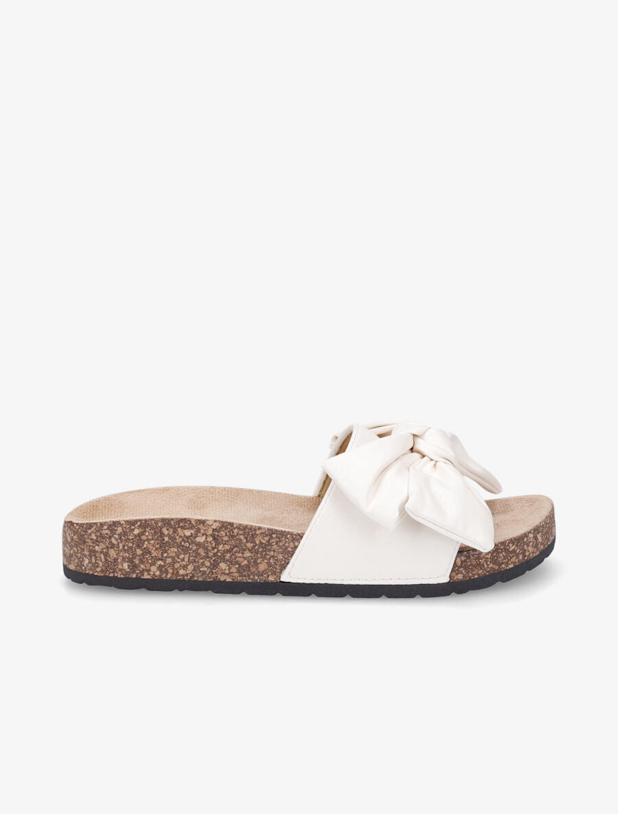 Claquettes à noeud - Beige - 5