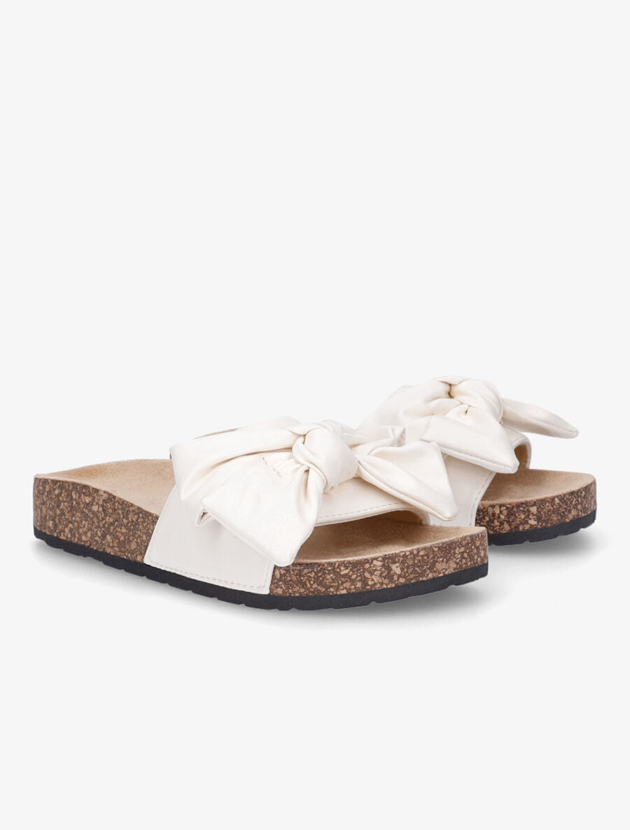 Claquettes à noeud - Beige - 4