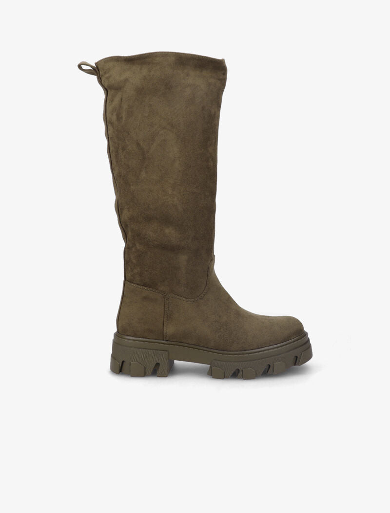 Bottes en suédine - Kaki - 2