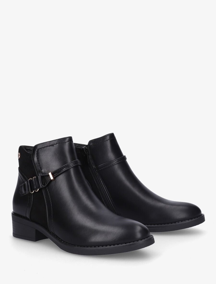 Bottines plates bi-matière - Noir - 4