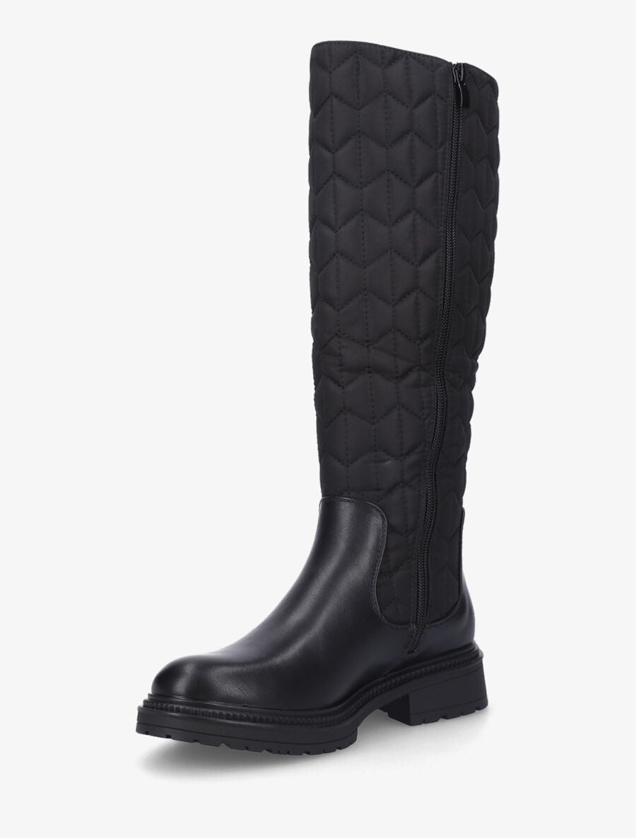 Bottes bi-matière matelassées - Noir - 3
