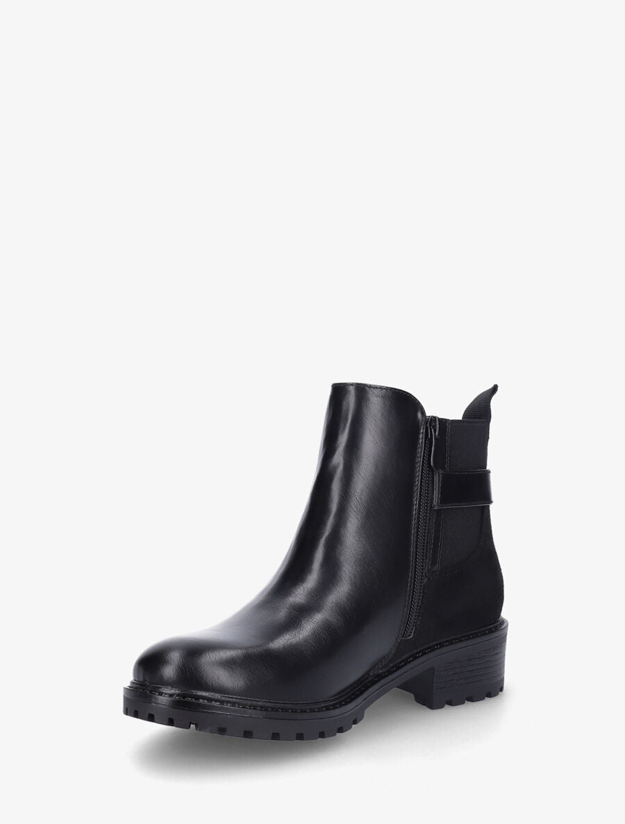 Bottines bi-matière à boucle - Noir - 3