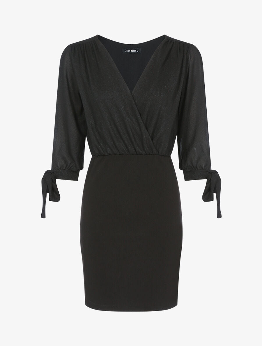 Robe à buste coupe boule - Noir - 1
