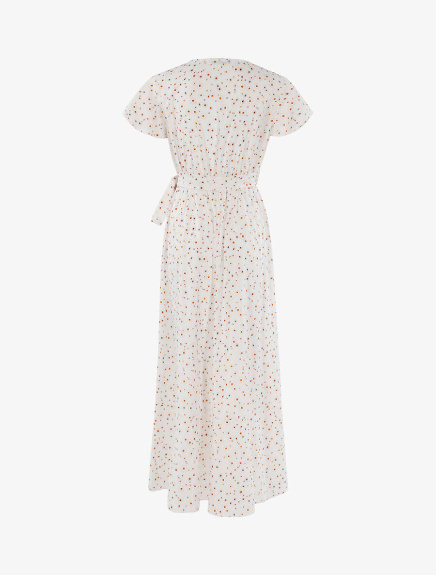 Robe à imprimé paquerettes - Écru - 2