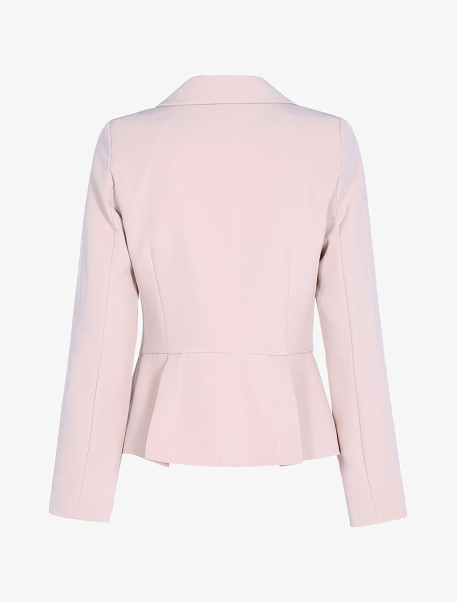 Blazer froncé - Rose - 2