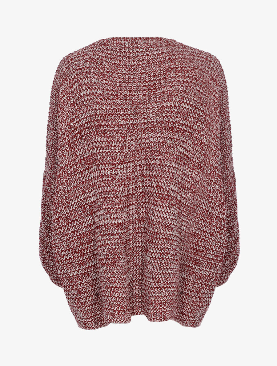 Gilet asymétrique bicolore - Bordeaux - 2