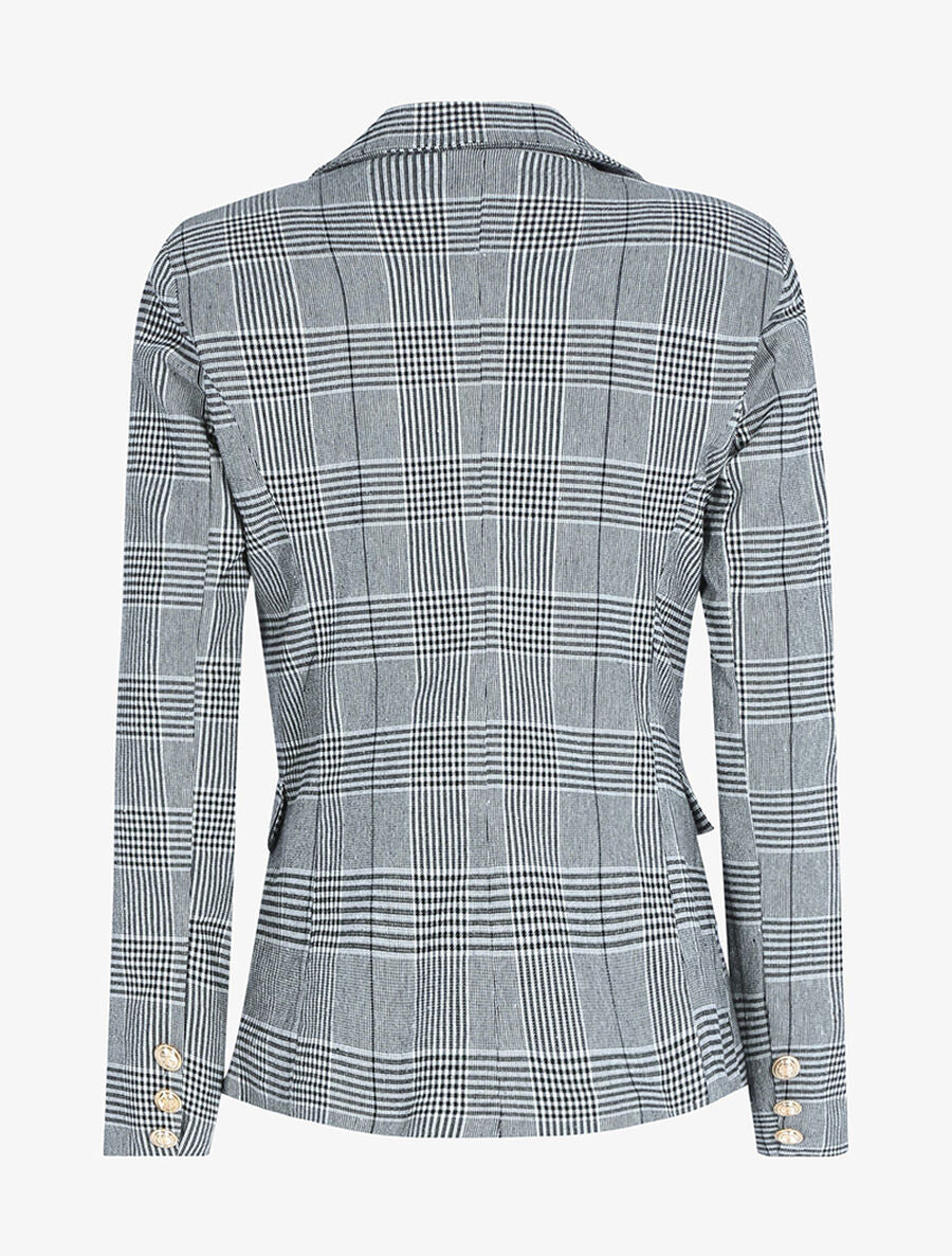 Veste à imprimé Prince de Galles - Noir/blanc - 2