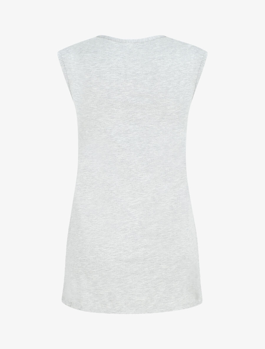 Robe pyjama unie - Gris - 2