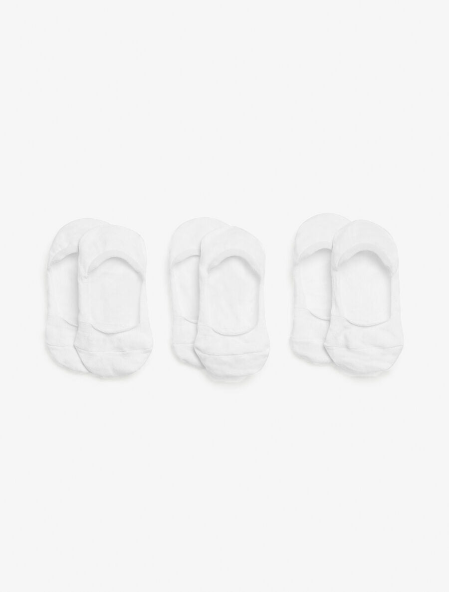 Lot de 3 socquettes antidérapantes - Blanc - 2
