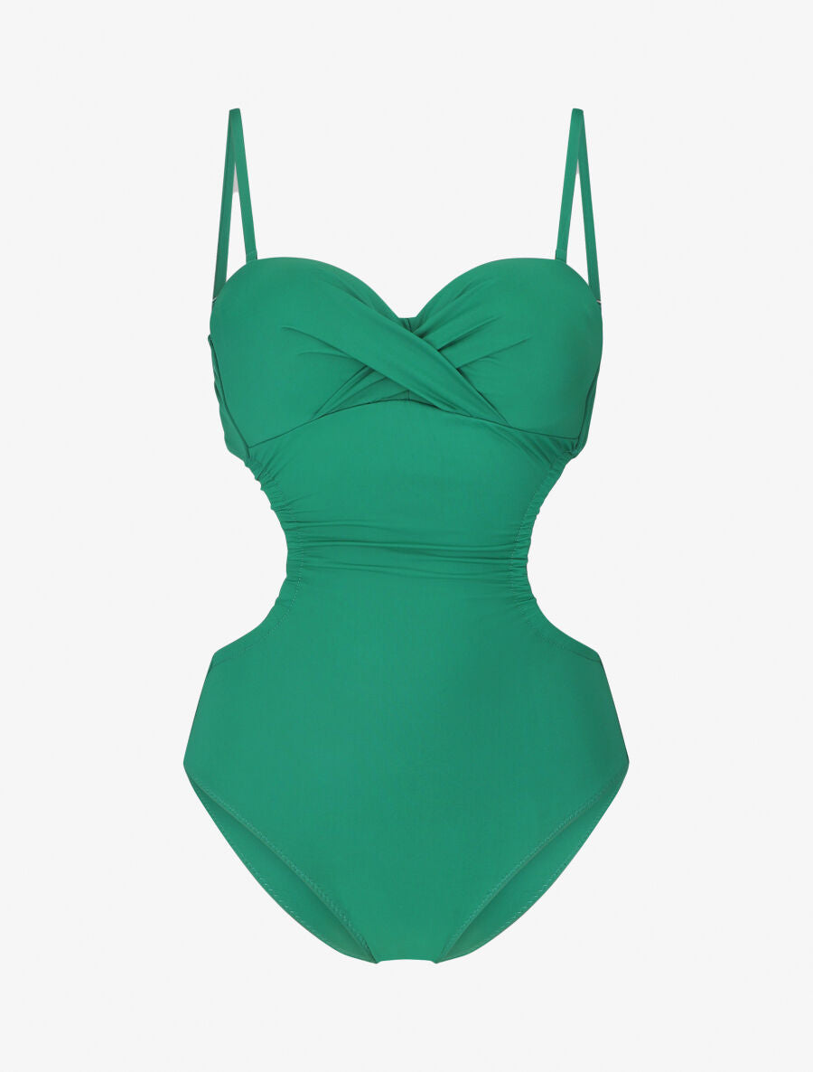 Trikini uni torsadé - Vert - 1