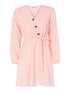 Robe fluide tissu effet crêpe - rose bonbon - 1