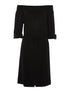 Robe fluide épaules nues - noir - 1