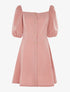 Robe boutonnée à manches coudées - rose - 1