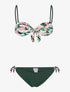 Bikini bandeau treillis - kaki - 3