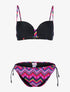 Bikini zig-zag éthnique - noir - 3