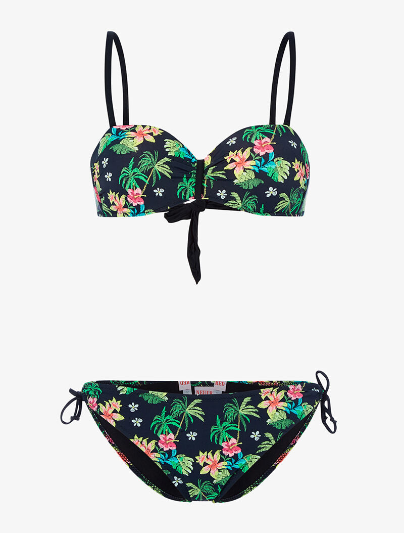 Bikini jungle à balconnet - noir - 3